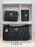 Coach handbag set with wallet and pouch in a box